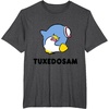 image:imageTuxedosam Character Front and Back TShirt SmallDark Heather Grey
