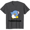 image:imageTuxedosam Character Front and Back TShirt SmallDark Heather Grey