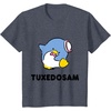 image:imageTuxedosam Character Front and Back TShirt SmallHeather Blue