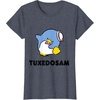 image:imageTuxedosam Character Front and Back TShirt SmallHeather Blue