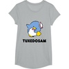 image:imageTuxedosam Character Front and Back TShirt SmallHeather Grey