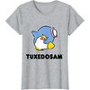 image:imageTuxedosam Character Front and Back TShirt SmallHeather Grey