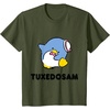 image:imageTuxedosam Character Front and Back TShirt SmallOlive Green