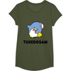 image:imageTuxedosam Character Front and Back TShirt SmallOlive Green