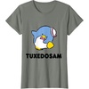 image:imageTuxedosam Character Front and Back TShirt SmallOlive Heather