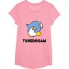 image:imageTuxedosam Character Front and Back TShirt SmallPink