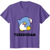 image:imageTuxedosam Character Front and Back TShirt SmallPurple Heather