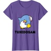 image:imageTuxedosam Character Front and Back TShirt SmallPurple Heather