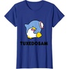 image:imageTuxedosam Character Front and Back TShirt SmallRoyal Blue