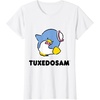 image:imageTuxedosam Character Front and Back TShirt SmallWhite