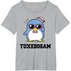 image:imageTuxedosam Summer Sunglasses TShirtHeather Grey