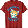 image:imageAggretsuko Yoga Breathe In Rage Out TShirtCranberry Red