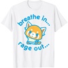 image:imageAggretsuko Yoga Breathe In Rage Out TShirtWhite