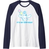 image:imageCinnamoroll Its my Birthday Raglan Baseball TeeNavy BlueWhite