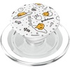 image:imageGudetama The Lazy Egg Black White Sketchy Diner PopSockets MagSafe PopGrip for iPhoneMagSafe