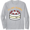 image:imageGudetama the Lazy Egg Its Meh Birthday Cake Long Sleeve TShirtHeather Grey