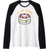 image:imageGudetama the Lazy Egg Its Meh Birthday Cake Raglan Baseball TeeBlackWhite