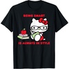 image:imageHello Kitty Being Smart is Always in Style Books Student TShirtBlack