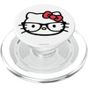 image:imageHello Kitty Big Face Nerd Glasses PopSockets Adhesive PopGripMagnetic PopGrip