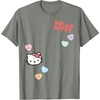 image:imageHello Kitty Candy Hearts Valentine Tee Shirt TShirtOlive Heather