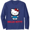 image:imageHello Kitty Character Front and Back Long Sleeve TShirtNavy Blue
