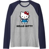 image:imageHello Kitty Character Front and Back Raglan Baseball TeeNavy BlueAthletic Heather