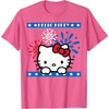 image:imageHello Kitty Fireworks 4th of July Red White Blue Americana Women Girls Kids Men TShirtPink Heather