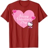image:imageHello Kitty Happy Valentines Day TShirt SmallCranberry Red