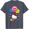 image:imageHello Kitty Im 24 Birthday TShirt TShirtHeather Blue