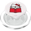 image:imageHello Kitty Nerd Glasses Book Studying PopSockets Adhesive PopGripMagnetic PopGrip