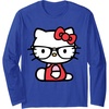 image:imageHello Kitty Nerd Glasses Long Sleeve Shirt Long Sleeve TShirtRoyal Blue