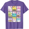 image:imageHello Sanrio Kawaii Foodie Menu Poster Tee Shirt TShirtPurple Heather