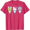 image:imageHello Sanrio Keroppi Hello Kitty BadtzMaru Ice Cream Cone TShirtRed Heather
