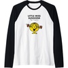 image:imageMr Men Little Miss Sunshine Raglan Baseball TeeBlackWhite