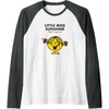 image:imageMr Men Little Miss Sunshine Raglan Baseball TeeDark Heather GreyWhite