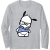 image:imagePochacco Nerd Glasses Long Sleeve TShirtHeather Grey