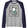 image:imagePochacco Stay Pawsitive Positive Good Energy Fun Vibes Raglan Baseball TeeNavy BlueAthletic Heather