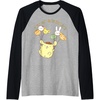 image:imagePompompurin Its My Birthday Raglan Baseball TeeBlackAthletic Heather