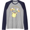 image:imagePompompurin Its My Birthday Raglan Baseball TeeNavy BlueAthletic Heather