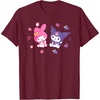 image:imageSanrio Kuromi and My Melody Berries TShirt Small BlackBurgundy