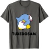 image:imageTuxedosam Character Front and Back TShirt SmallAsphalt Grey