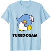 image:imageTuxedosam Character Front and Back TShirt SmallBaby Blue