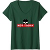 image:imageWomens BadtzMaru Not Today Japan VNeck TShirtDark Green