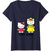 image:imageWomens Hello Kitty Best Mom Mothers Day VNeck TShirt SmallNavy Blue