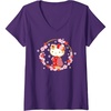 image:imageWomens Hello Kitty Sakura Spring VNeck TShirtPurple