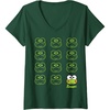 image:imageWomens Keroppi Real VNeck TShirtDark Green