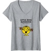 image:imageWomens Mr Men Little Miss Sunshine VNeck TShirtHeather Grey