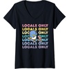 image:imageWomens Tuxedosam Local Only VNeck TShirtBlack