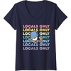image:imageWomens Tuxedosam Local Only VNeck TShirtNavy Blue
