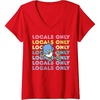 image:imageWomens Tuxedosam Local Only VNeck TShirtRed
